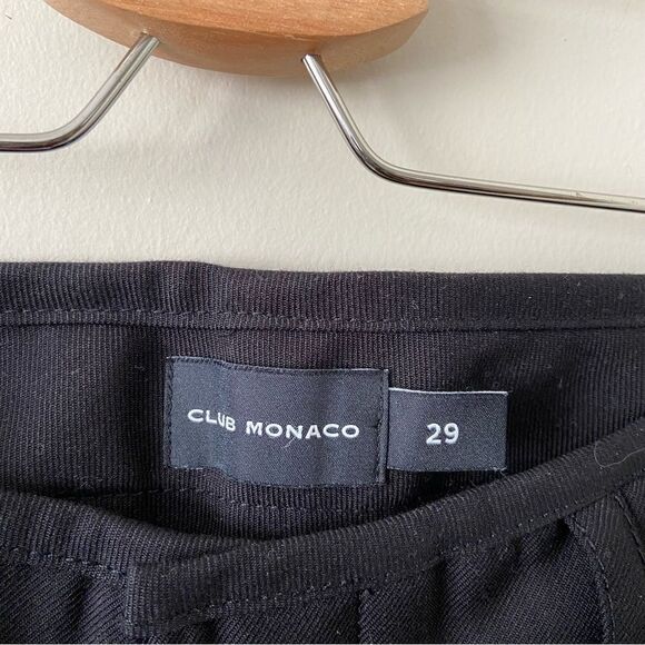 CLUB Monaco-Wide Leg Black High Rose Pants - Picture 9 of 10